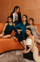 Silhouette - Shay Crop Blazer in Black and White