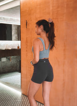 Tag Zero - Essential Thick Strap Sports Bra in Grey