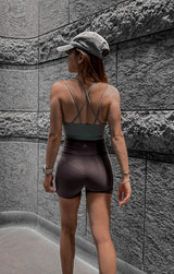 Tag Zero - Timeless Longline Sports Bra in Light Grey