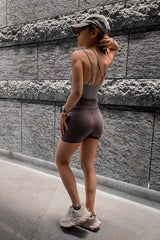 Tag Zero - Timeless Longline Sports Bra in Light Grey