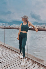 Tag Zero - High Waist Pocket Leggings in Turquoise