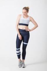 BYO ACTIVE - SHORE WIN LEGGINGS IN NAVY & NAUTICAL