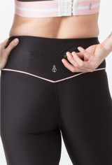 BYO ACTIVE - SHORE WIN LEGGINGS IN BLACK, PINK & WHITE
