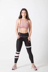 BYO ACTIVE - MAKE ME BLUSH SPORTS BRA IN DUSTY PINK