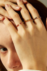 Nat C. Jewelry - Bluebell Ring (Pink and Ruby Sapphire Stones)