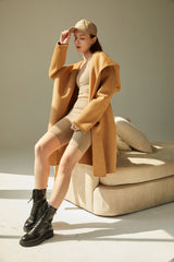 LIT - Full-length Wool Coat in Grey