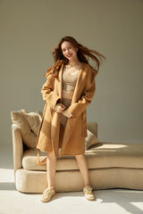 LIT - Full-length Wool Coat in Grey