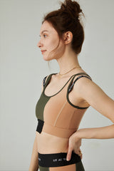 LIT - Splice Sports Bra in Olive / Sand