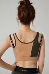 LIT - Splice Sports Bra in Olive / Sand
