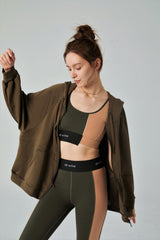 LIT - Multiple Full-Length Leggings in Olive / Sand