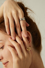 Nat C. Jewelry - Nerine Ring in Silver (Set of 2pcs)