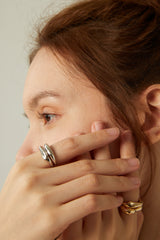 Nat C. Jewelry - Nerine Ring in Silver (Set of 2pcs)