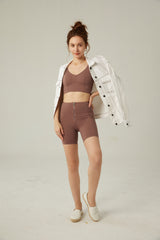 Salisa - Noho Oversized Denim Jacket in White