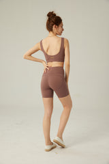 Wiskii - Zipper High-Rise Biker Shorts