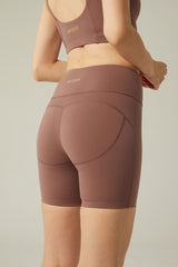 Wiskii - Zipper High-Rise Biker Shorts