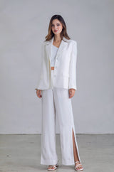Salisa - Loose-Fit Blazer in White