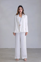 Salisa - Loose-Fit Blazer in White