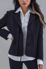 Salisa - Loose-Fit Blazer in Black