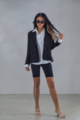 Salisa - Loose-Fit Blazer in Black