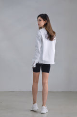 Salisa - Noho Oversized Denim Jacket in White