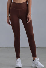 YUYU - High-Waisted Leggings in Chocolate