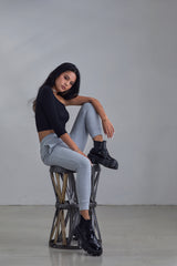 YUYU - Uniform Jogger in Grey