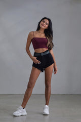 YUYU - Kyle Denim Shorts in Black