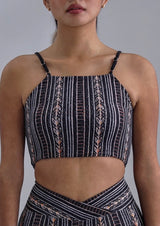 Wolven - Zephyr Crisscross Four-way Crop Top