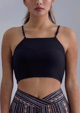 Wolven - Zephyr Crisscross Four-way Crop Top