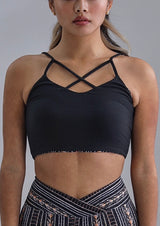 Wolven - Zephyr Crisscross Four-way Crop Top