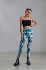 Nikibiki - Emerald Tie-Dye High-Waisted Leggings