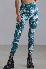 Nikibiki - Emerald Tie-Dye High-Waisted Leggings
