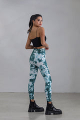 Nikibiki - Emerald Tie-Dye High-Waisted Leggings