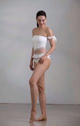 Wiskii - Mesh One-Piece Swimsuit in White