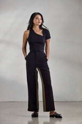 Salisa - Inseam Pants in Black & Olive Green