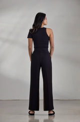 Salisa - Inseam Pants in Black & Olive Green