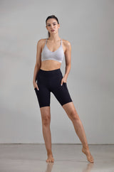 Wolven - Onyx Pocket Biker Shorts