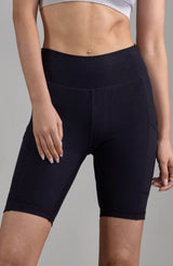 Wolven - Onyx Pocket Biker Shorts