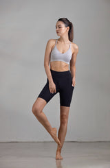 Wolven - Onyx Pocket Biker Shorts