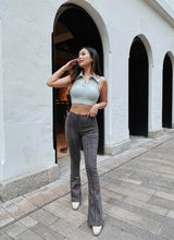 GYM & TONIC - Y2K High Rise Jeggings in Grey