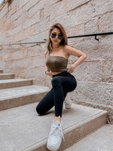 Wiskii - 7/8 High-Waist Medano Pocket Leggings in Black