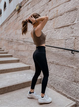 Wiskii - 7/8 High-Waist Medano Pocket Leggings in Black