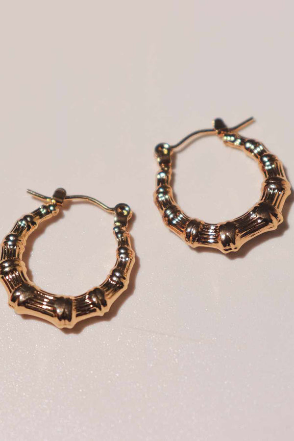 Lime Jewelry - Bamboo Knot Hoops Earrings