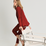 TIANA - Kyrah Double-Breasted Blazer in Classic Red