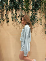 IAM3F - Tanya Sweatshirt & Shorts Set in Mint Green