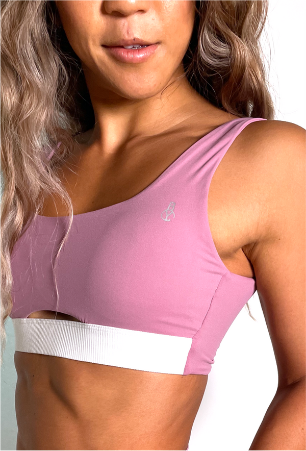 BYO ACTIVE - BERRY PINK BEAR ESSENTIALS SPORTS BRA