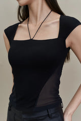 Emvy - Kay Padded Top in Black