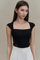 Emvy - Kay Padded Top in Black