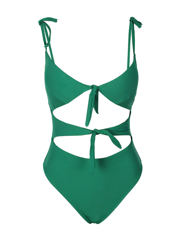 Salt & Sunscreen - Eko One-Piece Swimsuit in Green