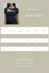 Emvy - Nicole Navy Padded Tshirt